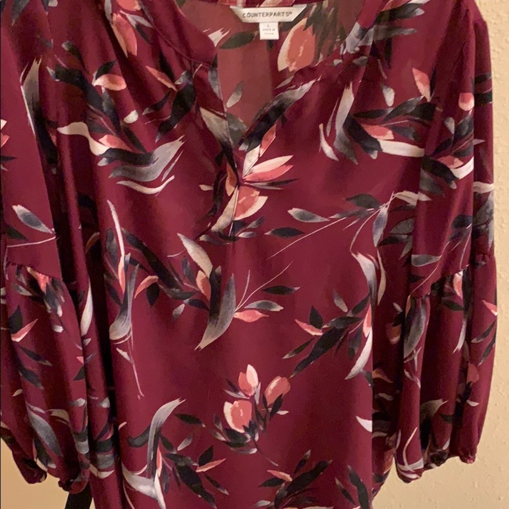 Counterparts floral blouse